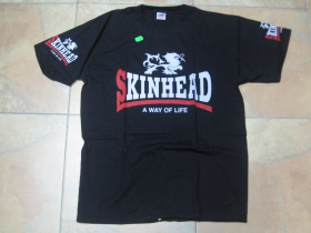 Skinhead A Way of Life, pánske tričko Fruit of The Loom čierne 100%bavlna